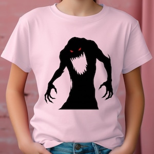 Horror Roblox Figure Shirt, Scary Shadow Entity Tee, Creepy Monster Gamer Gift