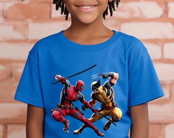 Deadpool & Wolverine Movie Shirt: USA Made Cotton Blend Tee