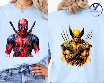Deadpool & Wolverine Movie Shirt: USA Made Soft Cotton Tee