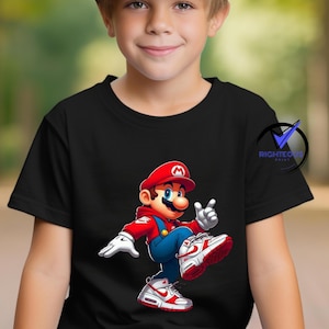 Super Mario Birthday Shirt: Matching Family Party Tee