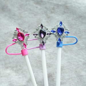 Shining metallic diamond straws,custom diamond straw caps,Stanley accessories,exquisite jewelry-style straw cap cover,Stanley straw set,gift