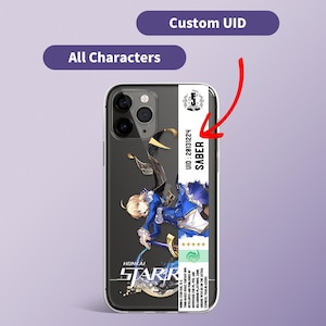 Personalize Honkai Star Rail Wristband Design Phone Case, HSR, Phainon, Acheron, Archer, Saber, Castorice, Unique