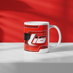 Charles Leclerc Ferrari 2024 F1 Helmet Mug