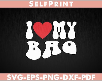 I Love My Bao svg design