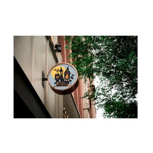 Saisonales Thema | Gruseliges Wandschild | Herbst Dekor | Süßes oder Saures Holzschild zum Aufhängen