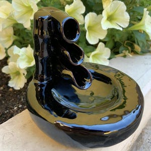 Handmade Ceramic Waterfall Incense Burner: Zen Home Decor with 20 Cones