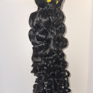 Raw Burmese curly hair bundles