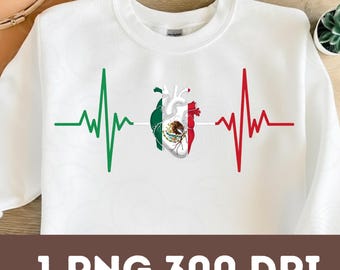Mexico Flag PNG | Mexican Pride Sublimation Design | Digital Download