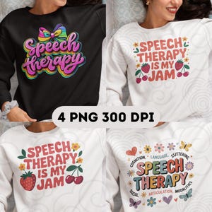 SLP Sublimation Designs: Speech Therapy PNG Bundle (Digital Download