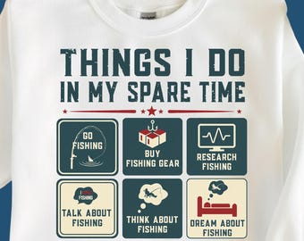Dinge die ich in meiner Freizeit tue Angeln PNG | Lustiges Fischen-Zitat-Design | Fischer Humor Sublimationsgeschenk für Mann, Vater, Vater, Vater, Vater, Vater, Vater, Vater, Vater, Papa, Angeln