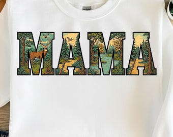 Retro Camo Jagd Mama Png, Hirsch Jagdsaison mit Old School Camo, Vintage Mourning Duck, Herbst Camo Png, Gemütliche Camo Png, Camouflage Png