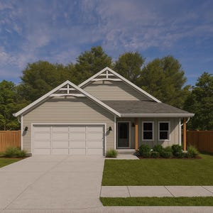 3 Bedroom House Plan: 1300 Sq Ft Ranch Style Home (PDF Download)