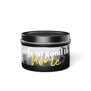 Home Candle | Cozy Soy Wax Tin | Housewarming Gift, Realtor Closing Gift, New Home Scented Candle