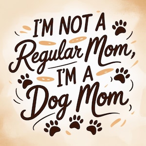 Dog Mom Throw Pillow: Funny Pet Lover Home Decor