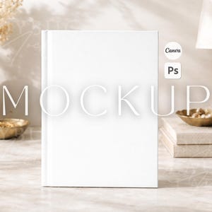 Realistisk Printify matt inbunden journalmodell Canva-mall Hård anteckningsbokmodell Photoshop PSD Smart Object Inbunden anteckningsbok