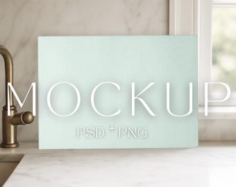 Realistic Glass Cutting Board Mockup Printify Photoshop + Canva Template Mock Print on Demand POD Canva Template Mockup PSD Cutting Board
