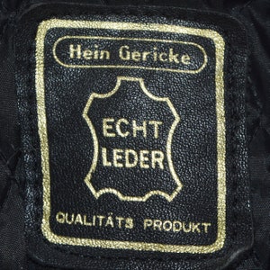 Vintage Leather Jacket, Fringed Motorcycle jacket, Hein Gericke image 4