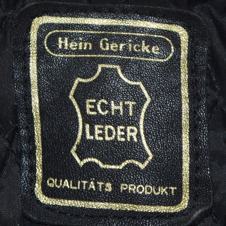 Vintage Leather Jacket, Fringed Motorcycle jacket, Hein Gericke image 4