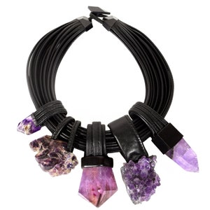 Vintage Monies Necklace, Gerda Lynggaard Denmark, Monumental Amethyst, Rare, Collectible, Museum Quality, Vintage Late 1980s To 1990s