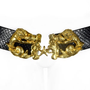 Vintage Mimi Di N Belt Buckle, Zodiac, Gold Plated, Rare, Signed, Collectible, Vintage 1970s
