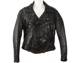 Vintage Leather Jacket, Taubers, Motorcycle, Collectible Biker Jacket, Vintage 1960s