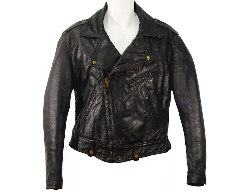 Vintage Leather Jacket, Taubers, Motorcycle, Collectible Biker Jacket ...