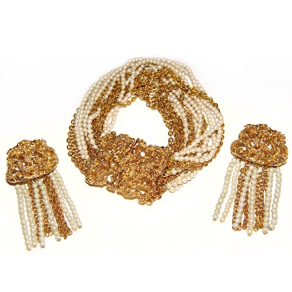 Vendome Bracelet and Earrings Set, Rare, Collecti… - image 3