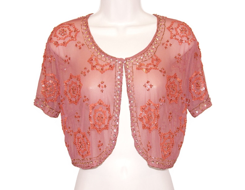 1930s Sequined Beaded Jacket French Art Deco
