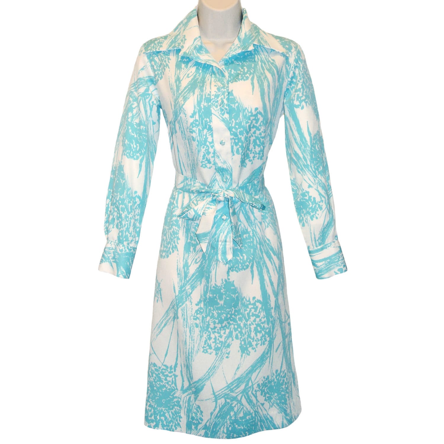 Vintage Lanvin Dress Shirtdress 1970s 