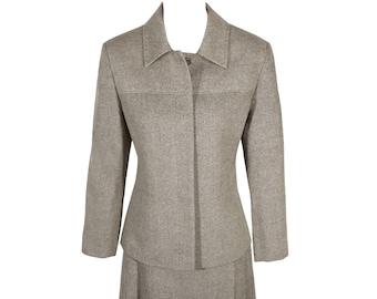 Vintage Courreges Outfit, Three Pieces, Jacket, Skirt and Trousers, Wool and Cashmere, Chic Iconic French Design