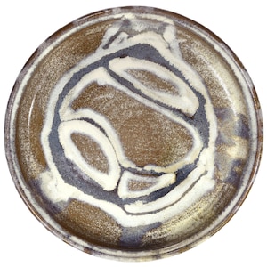 Vintage Studio Pottery Bowl, Large Serving Dish, Powerfully Abstract, Mid Century Modern, Collectible, Vintage 1960s