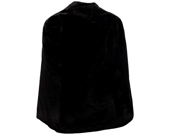 Vintage Cape, Victorian, Black Velvet, Celluloid … - image 2