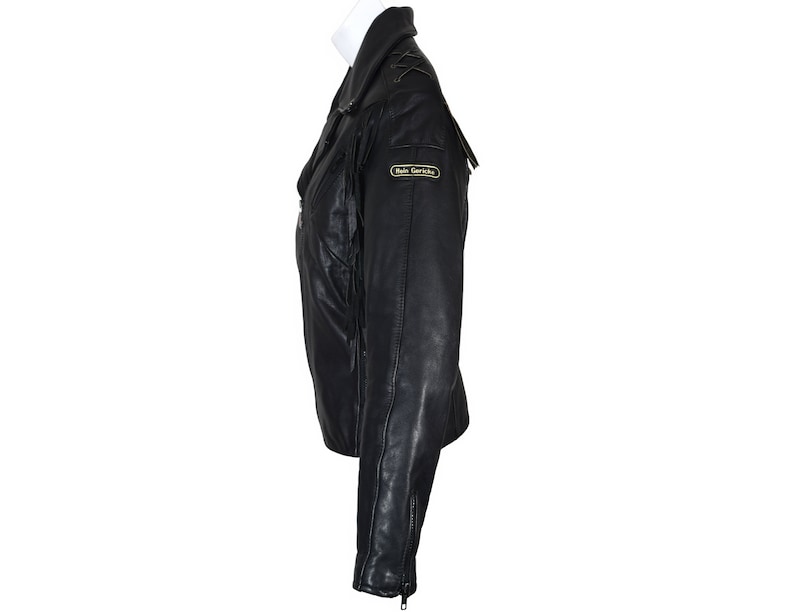 Vintage Leather Jacket, Fringed Motorcycle jacket, Hein Gericke image 3