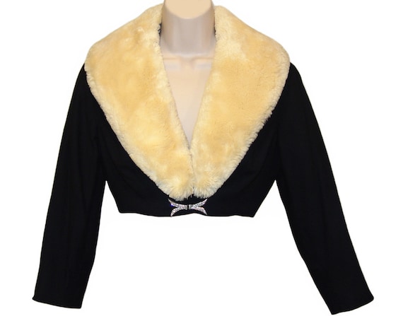 Bolero jacket with collar hot sale