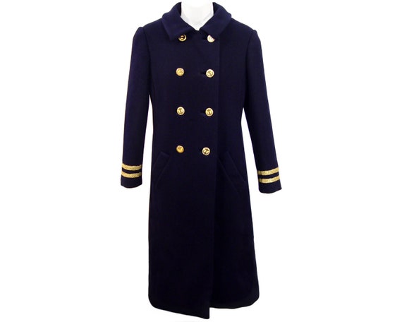 Vintage Bill Blass Coat, Chic Peacoat, Nautical M… - image 2