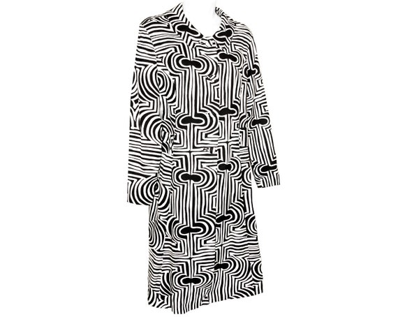 Vintage Coat, Op Art, Fabulous Print, Rare, Colle… - image 2