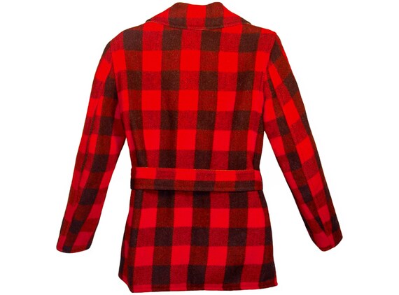Vintage Plaid Jacket, Wool, Buffalo Check Plaid, … - image 2