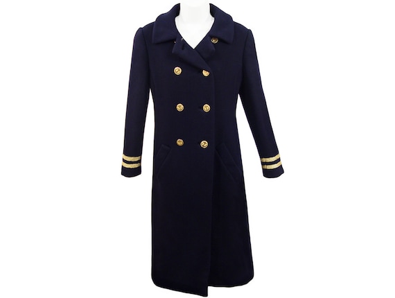 Vintage Bill Blass Coat, Chic Peacoat, Nautical M… - image 1