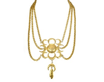 Vintage Cadoro Necklace, Luxurious Boho, Rare, Collectible, Signed, Vintage 1960s