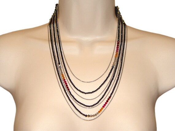 Collier à Cristaux Erickson Beamon - Pièce De Créateur Occasion, Style Statement Et Brillant