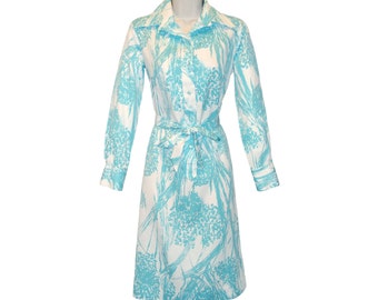 Vintage Lanvin Dress, Shirtdress, 1970s