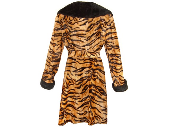 Faux Fur Coat, Tiger Print, Animal Print, Vintage… - image 2