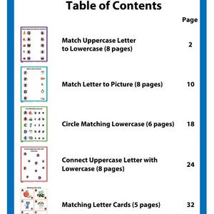 Alphabet Match Letters Activity 36 Pages