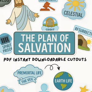 Plan of Salvation LDS Printable for Kids | Primary Lesson Activity | Gospel Teaching Visuals | Instant Download