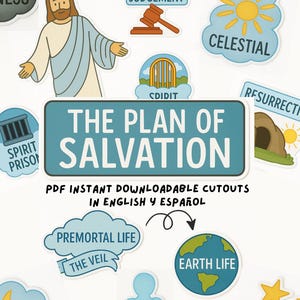 Plan of Salvation LDS Printable for Kids | Primary Lesson Activity | Gospel Teaching Visuals | Instant Download
