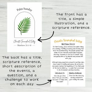 LDS Holy Week Study Cards for Kids | Christ Centered Easter Family ...