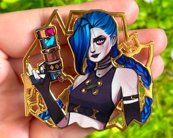 Pin de esmalte inspirado em Jinx S1