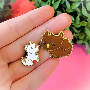 Épingle en émail dur inspirée de Scratch and Owlbear Baldur&#39;s Gate 3