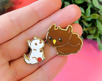 Pin de esmalte duro inspirado en Baldur's Gate 3 de Scratch y Owlbear