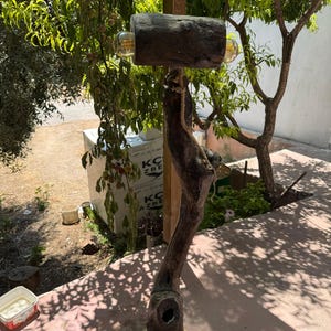 Handmade wooden floor lamp/Modern standing lamp/Unique home decor